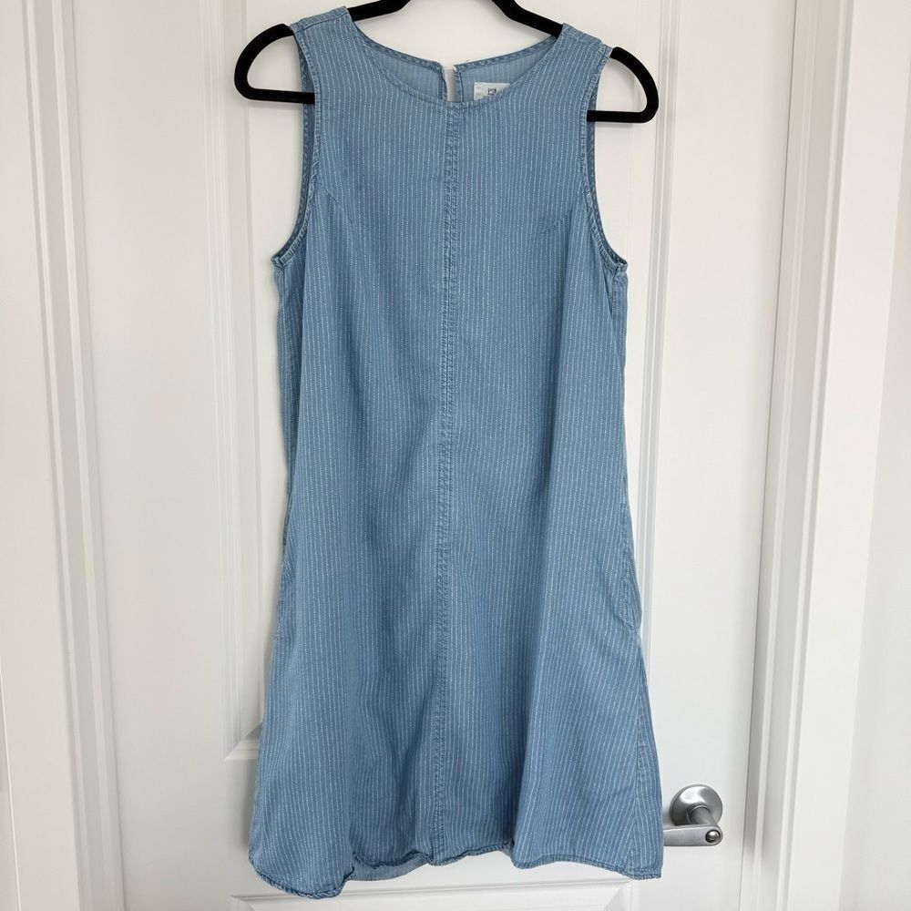 THREAD + SUPPLY | Blue Sleeveless Dress with Pockets